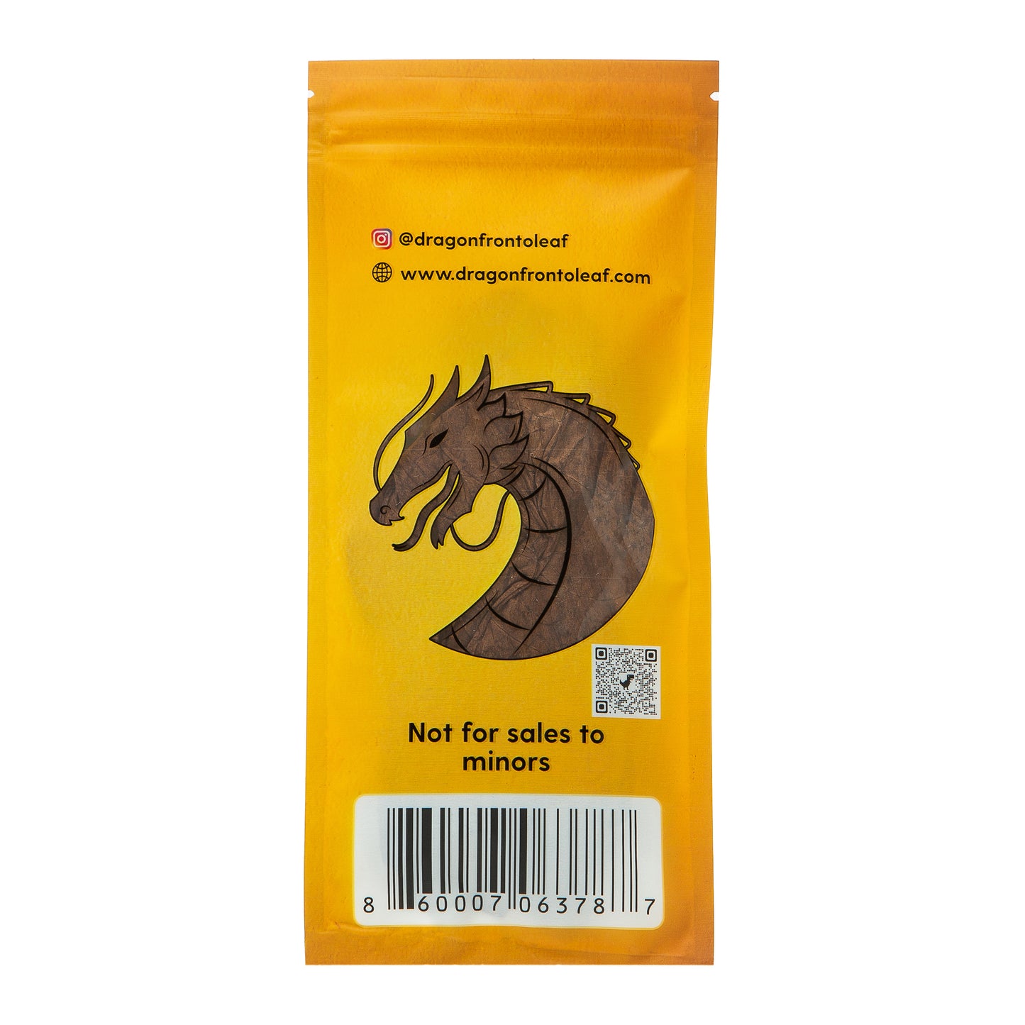 Pineapple Blazer Dragon Fronto Leaf Dark Premium Tobacco Leaf Back of Pack