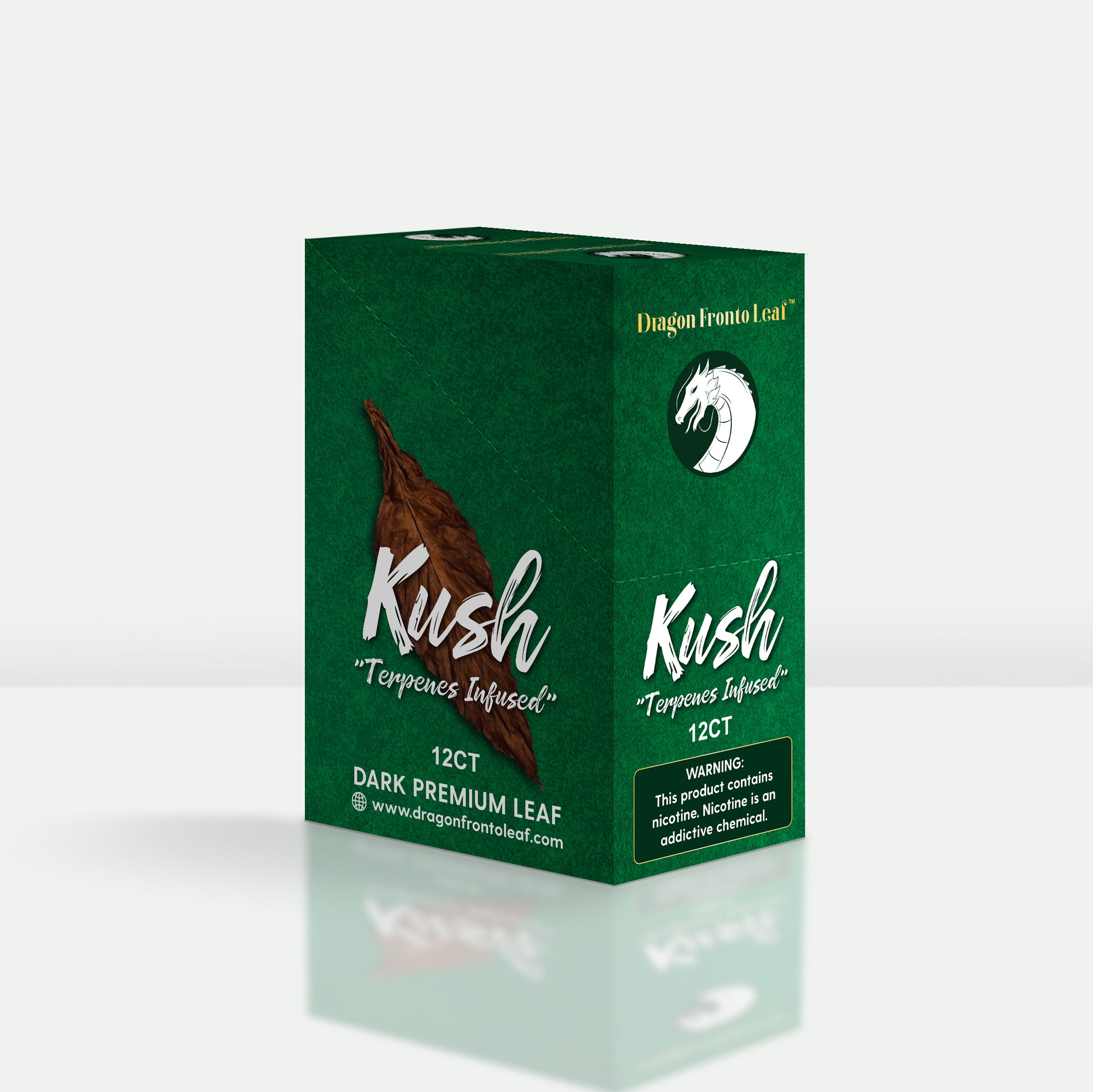 Kush Dragon Fronto Leaf Dark Premium Tobacco Leaf Box