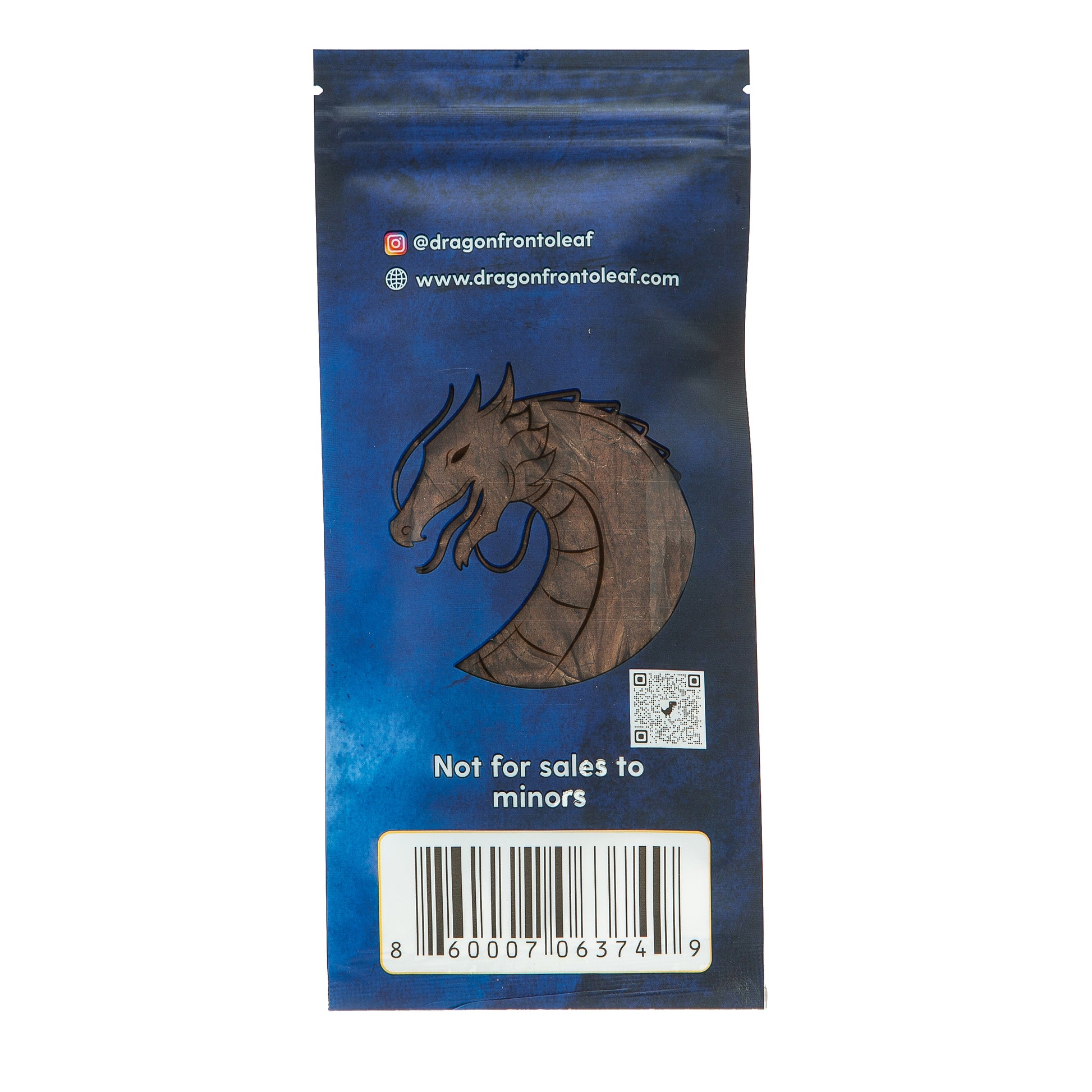 Palma Dragon Fronto Leaf Dark Premium Tobacco Leaf Back of Pack