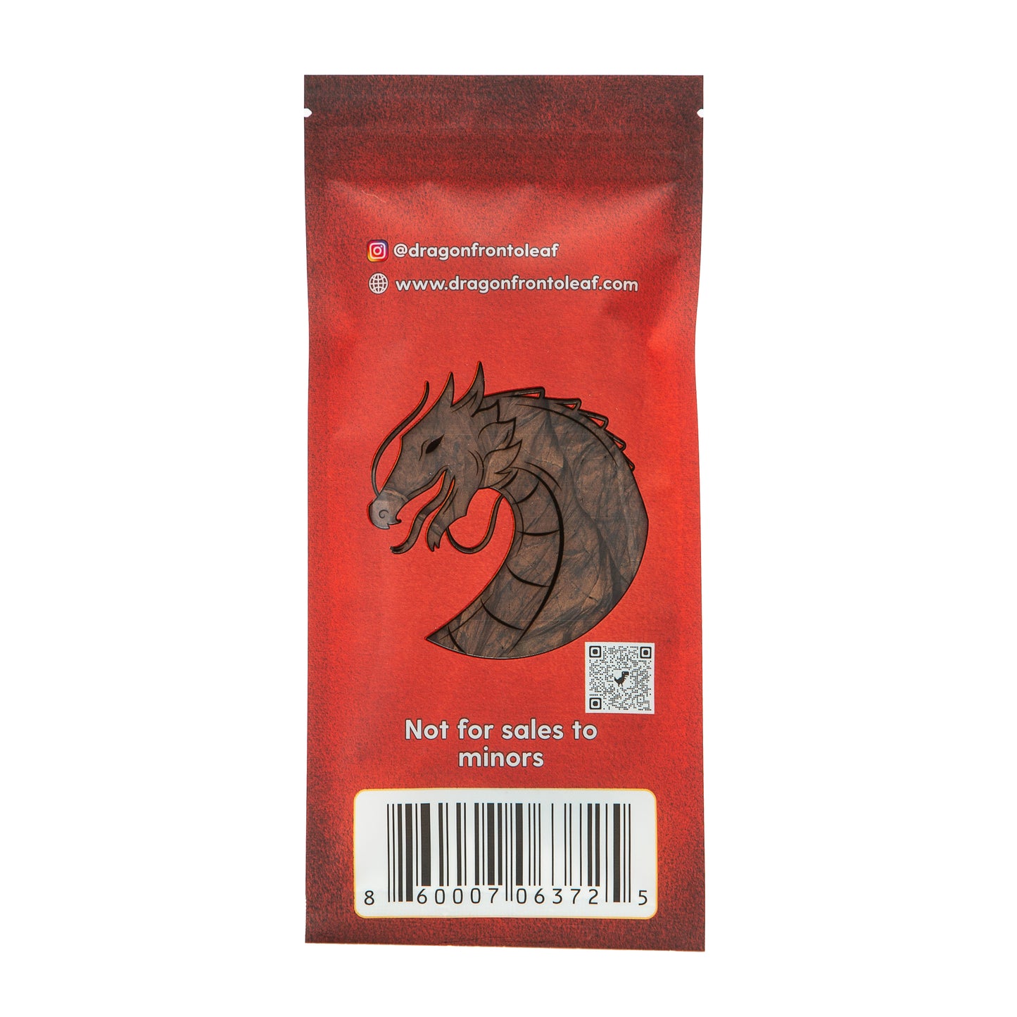 Sweet Dragon Fronto Leaf Dark Premium Tobacco Leaf Back of Pack