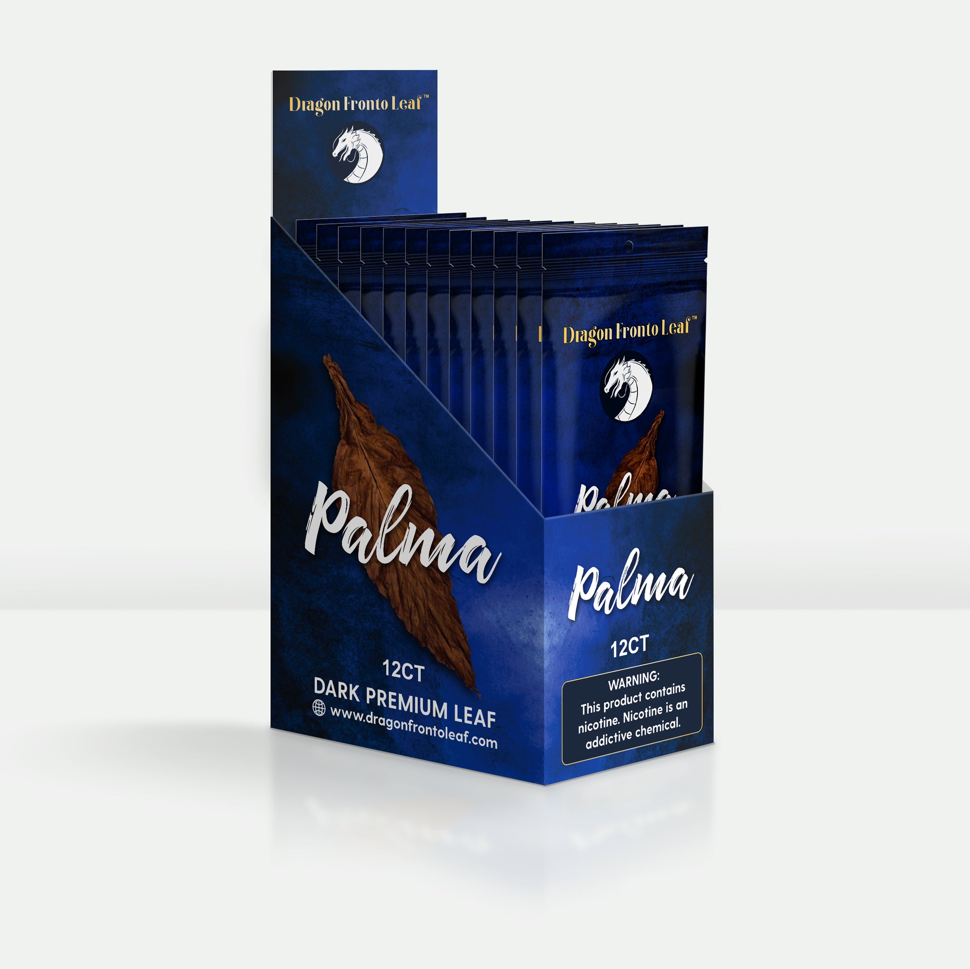 Palma Dragon Fronto Leaf Dark Premium Tobacco Leaf Opened Box