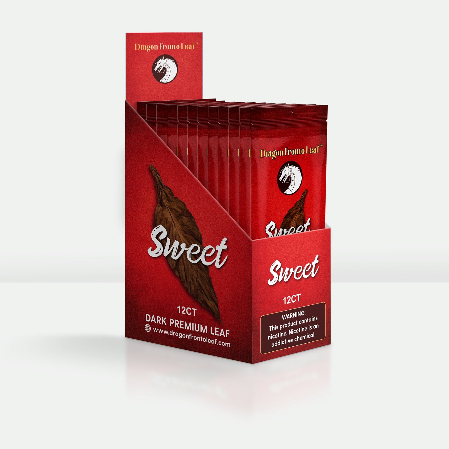 Sweet Dragon Fronto Leaf Dark Premium Tobacco Leaf Opened Box